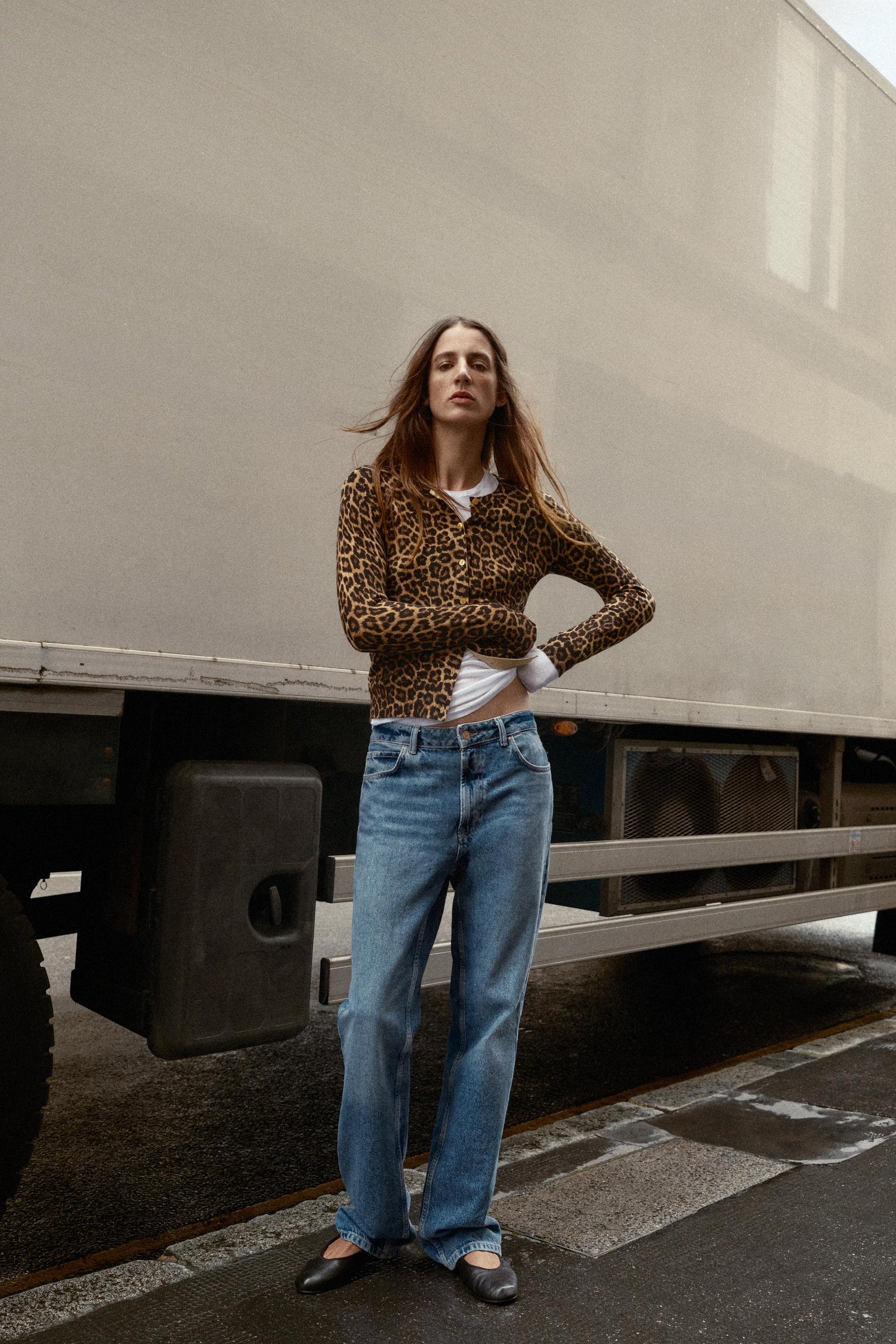 Cardigan mit Tiermuster