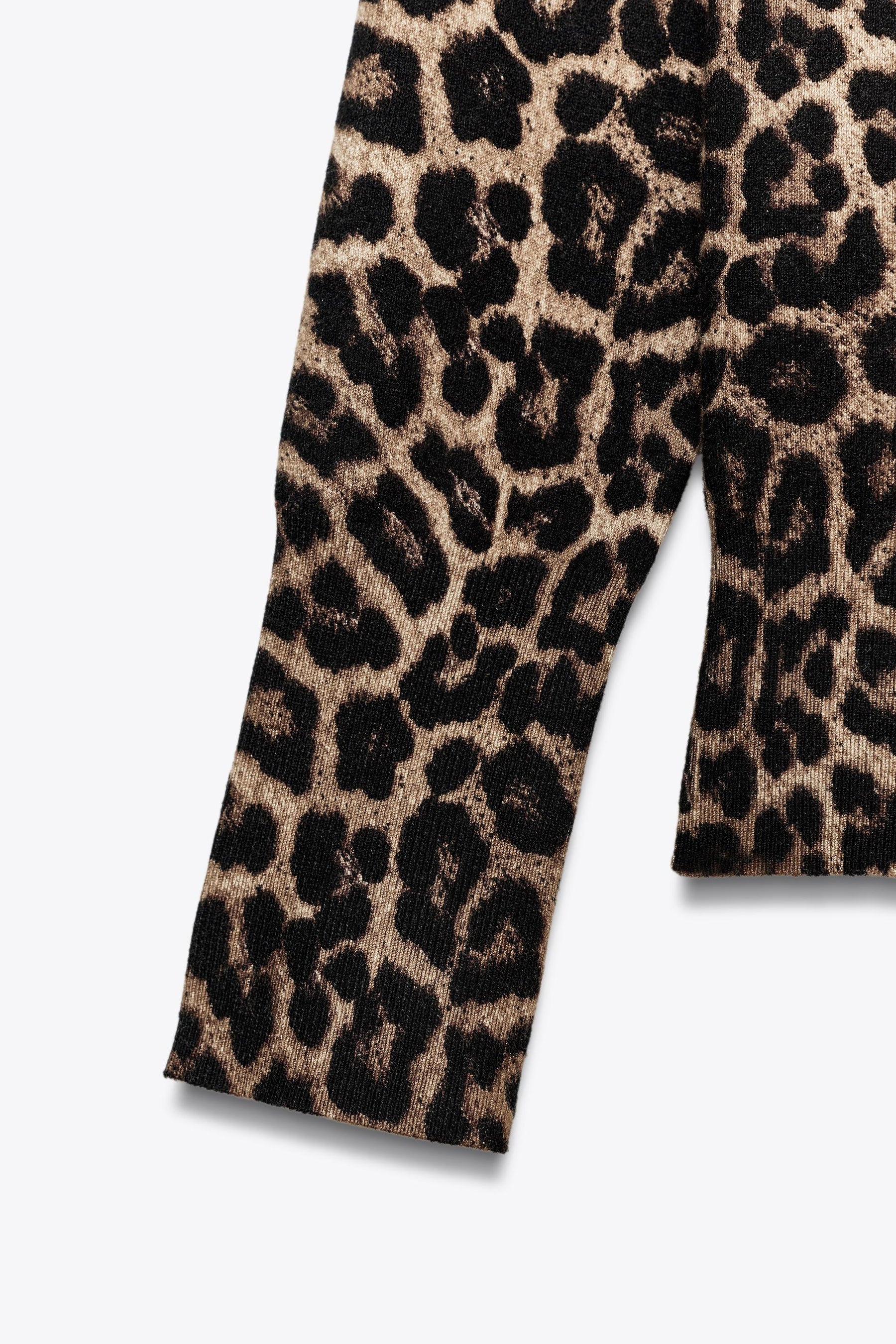 ANIMAL PRINT KNIT JUMPER - Image 6