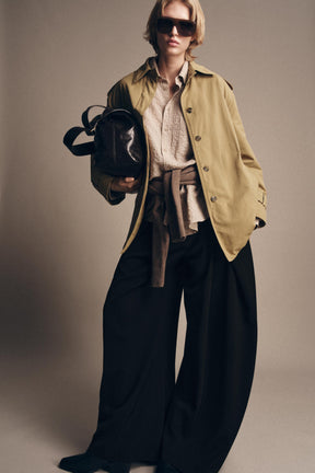 ZW COLLECTION PADDED TRENCH COAT WITH BELT - Image 4
