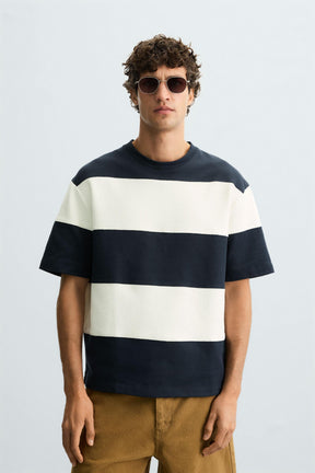 CONTRAST STRIPED SWEATSHIRT - Image 2