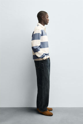 Polohemd mit Kontrastkragen 