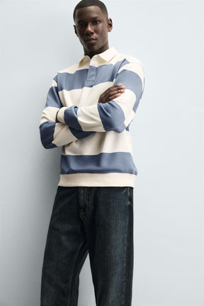 Polohemd mit Kontrastkragen 