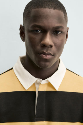CONTRAST COLLAR POLO SWEATSHIRT - Image 5