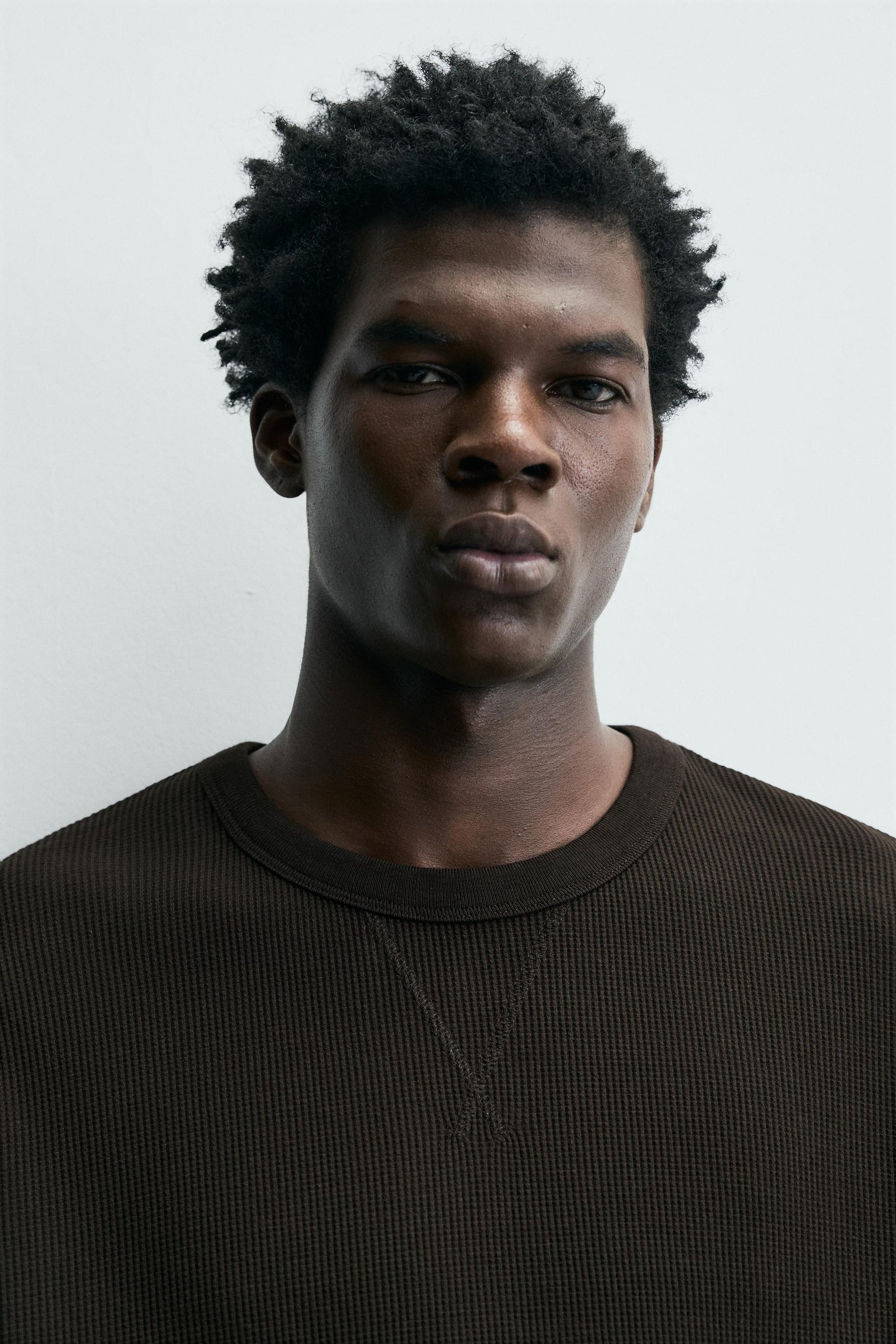 WAFFLE-KNIT TEXTURE T-SHIRT - Image 6