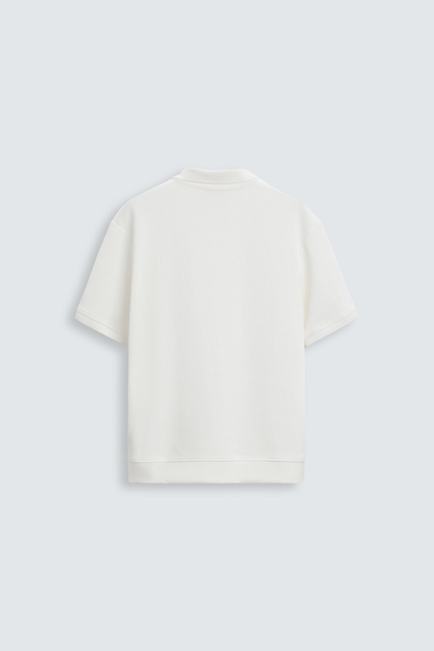 VERTICAL TEXTURED POLO SHIRT - Image 6