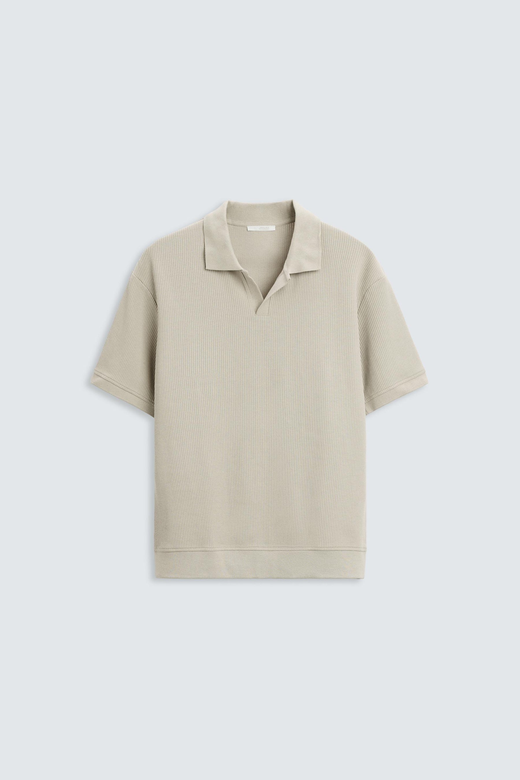 VERTICAL TEXTURED POLO SHIRT - Image 6
