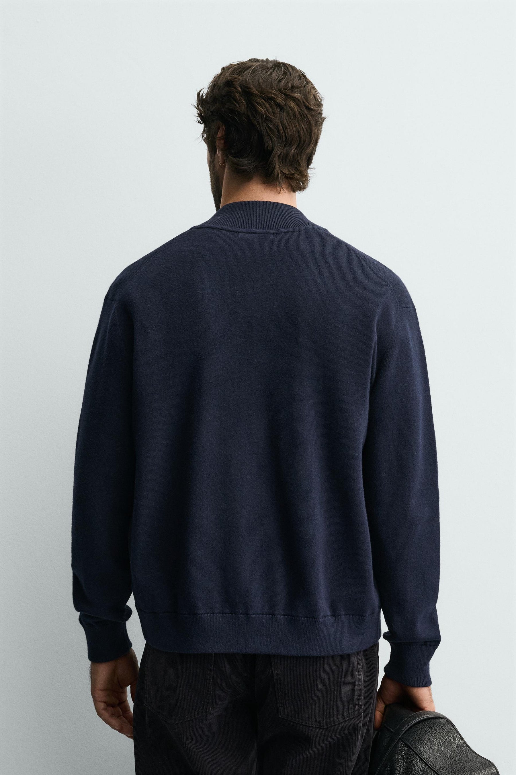 COTTON BLEND KNIT CARDIGAN - Image 3