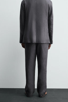 100% LINEN SUIT TROUSERS - Image 3