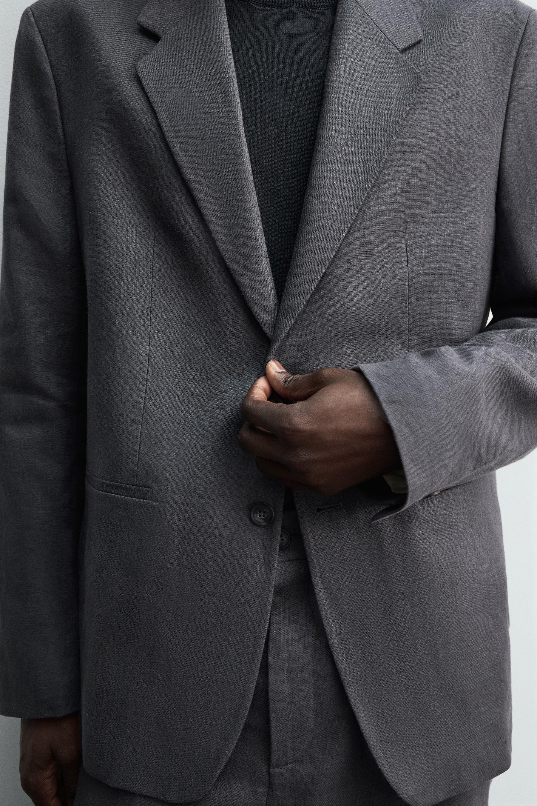 100% LINEN SUIT BLAZER - Image 5