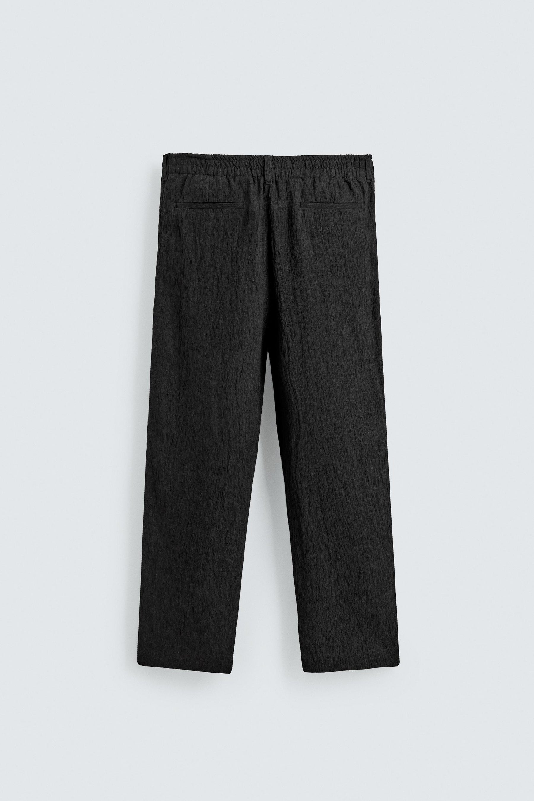 REGULAR FIT TROUSERS WITH IRREGULAR TEXTURE - Image 8