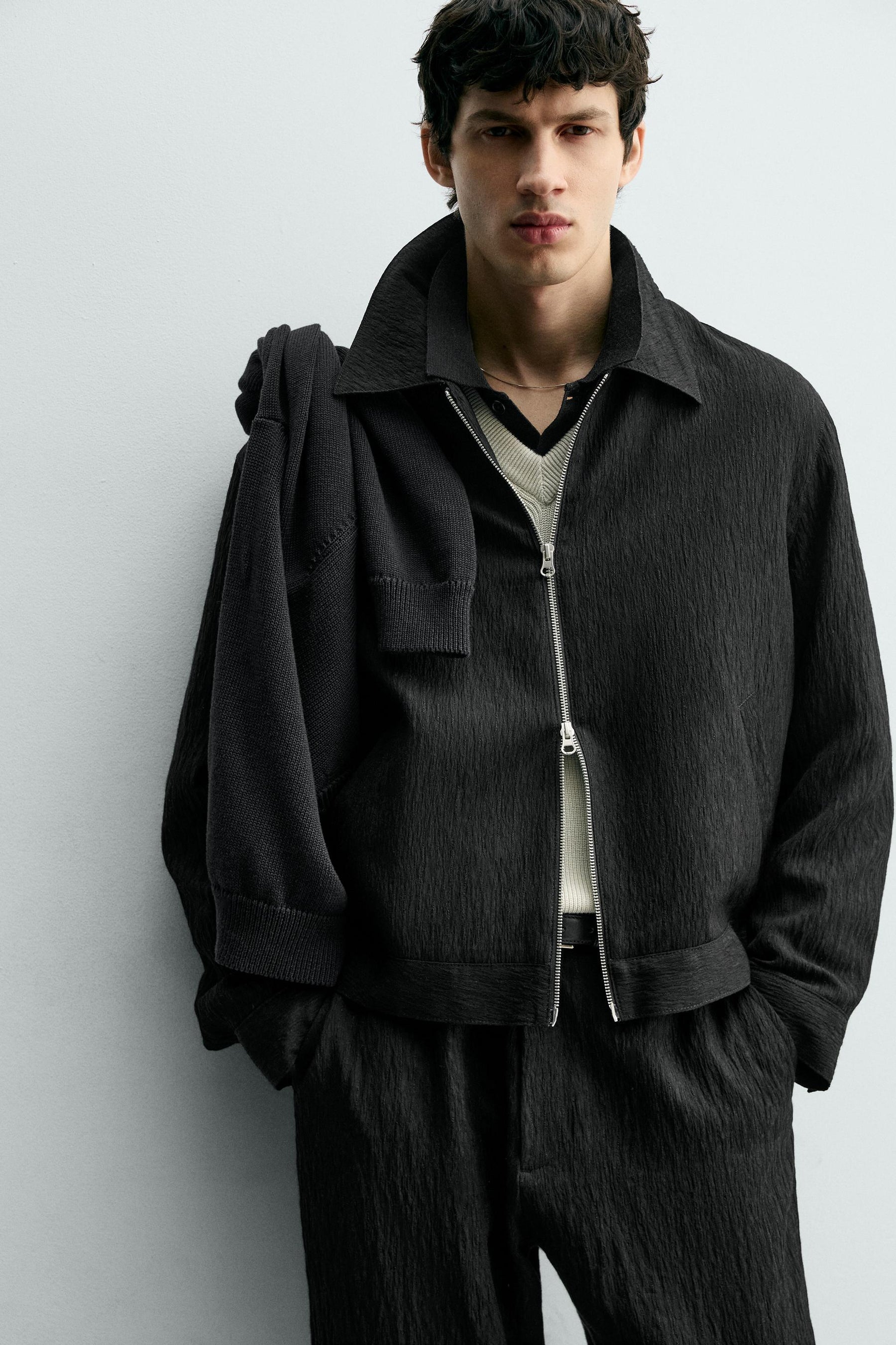 IRREGULAR TEXTURED JACKET - Image 6