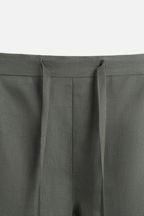 100% LINEN BERMUDA SHORTS - Image 9