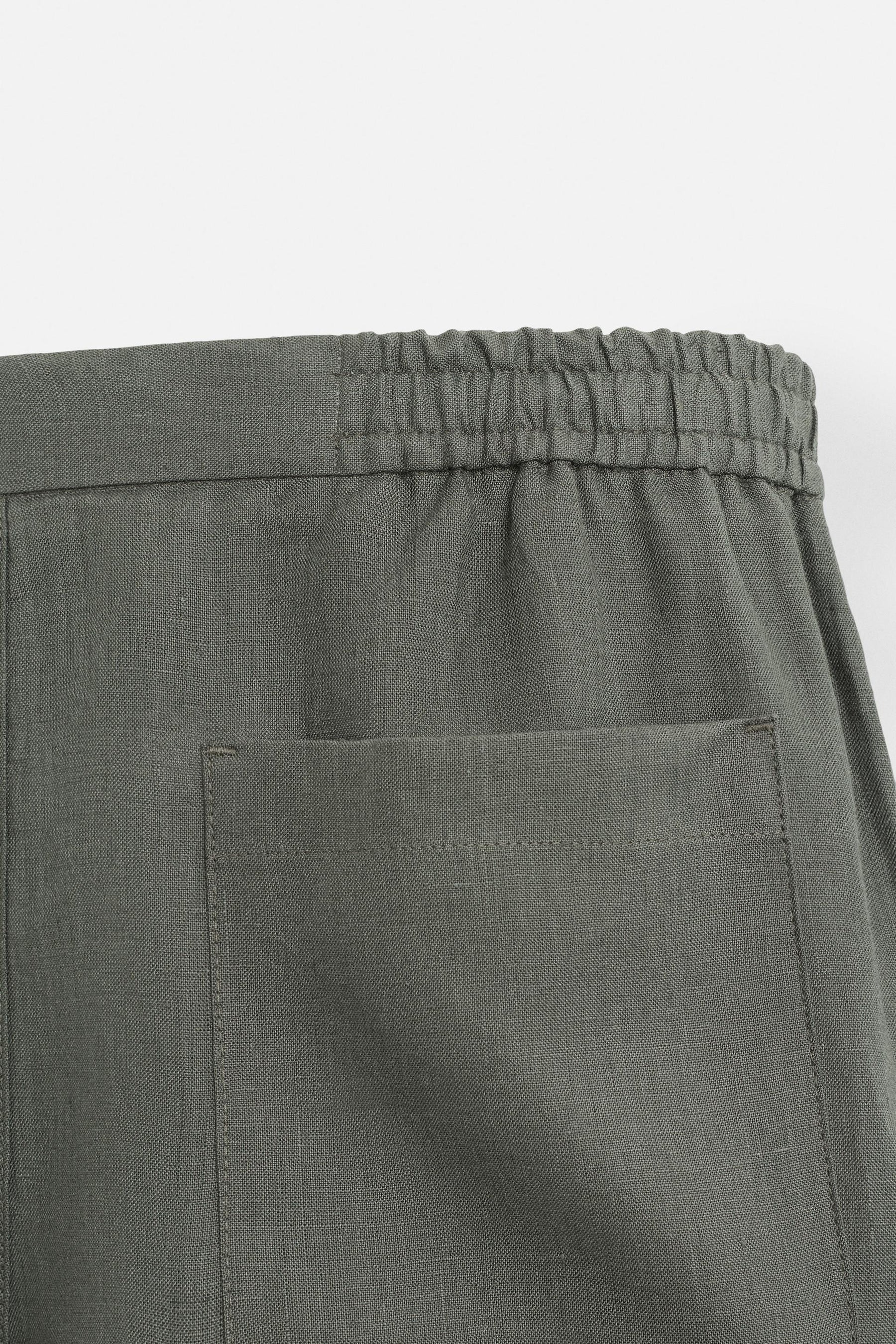 100% LINEN BERMUDA SHORTS - Image 10