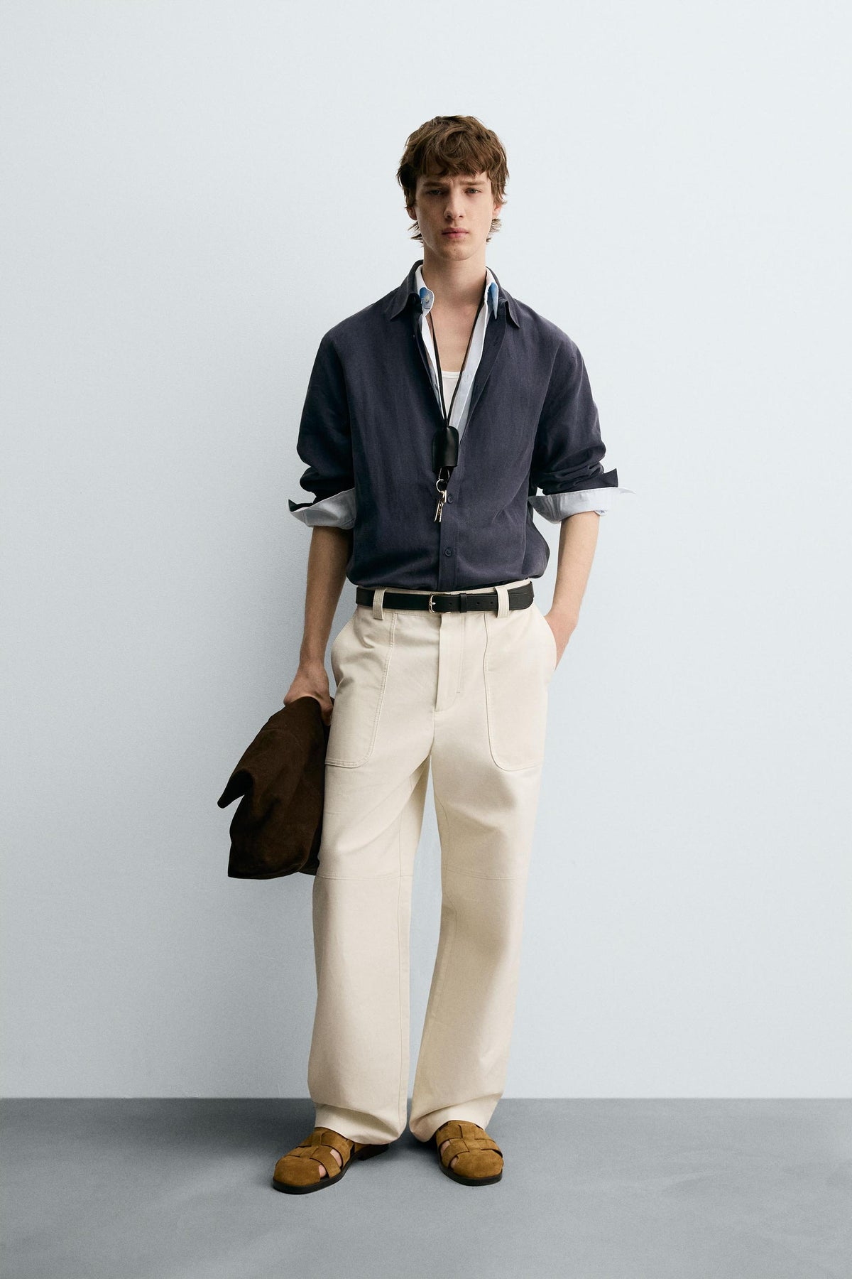 RELAXED FIT FLOWING SHIRT - Image 1