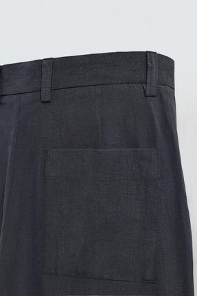 STRAIGHT-LEG FLOWING TROUSERS - Image 9