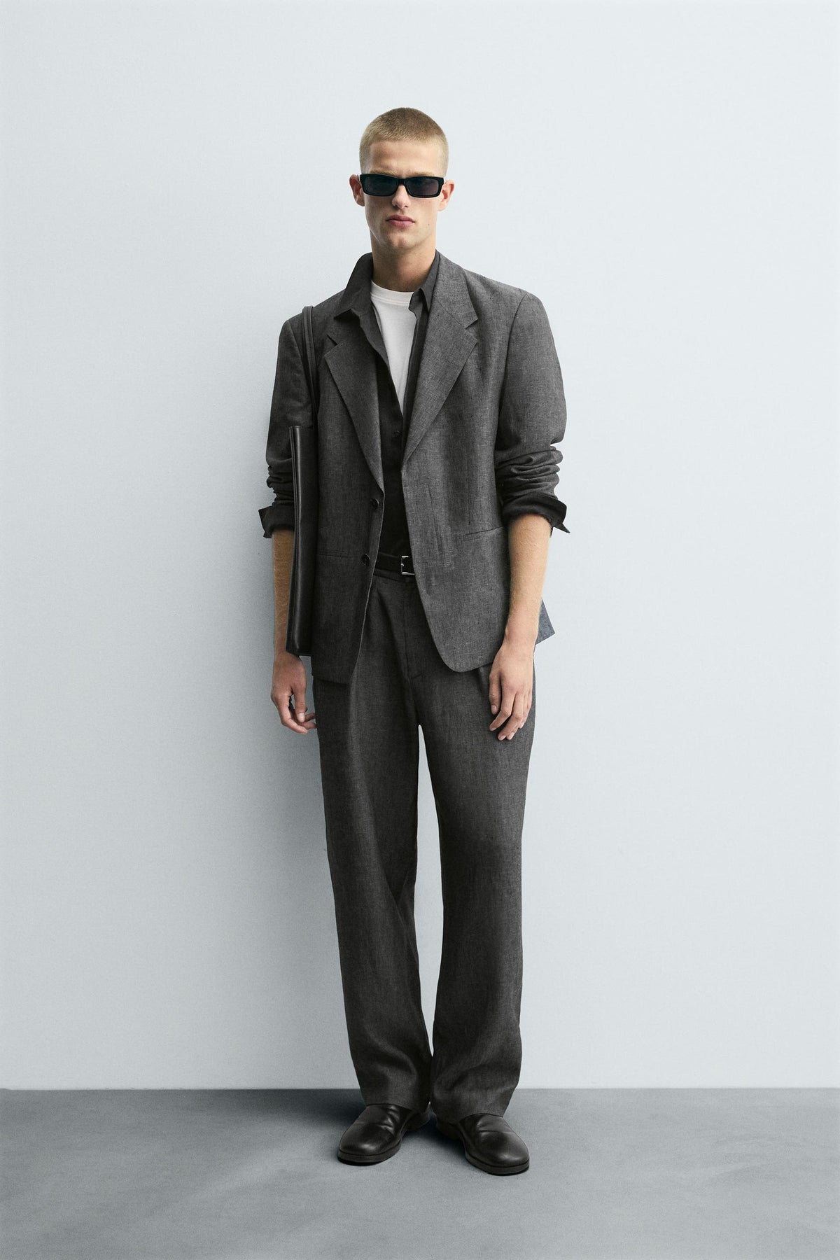 100% LINEN SUIT TROUSERS - Image 1