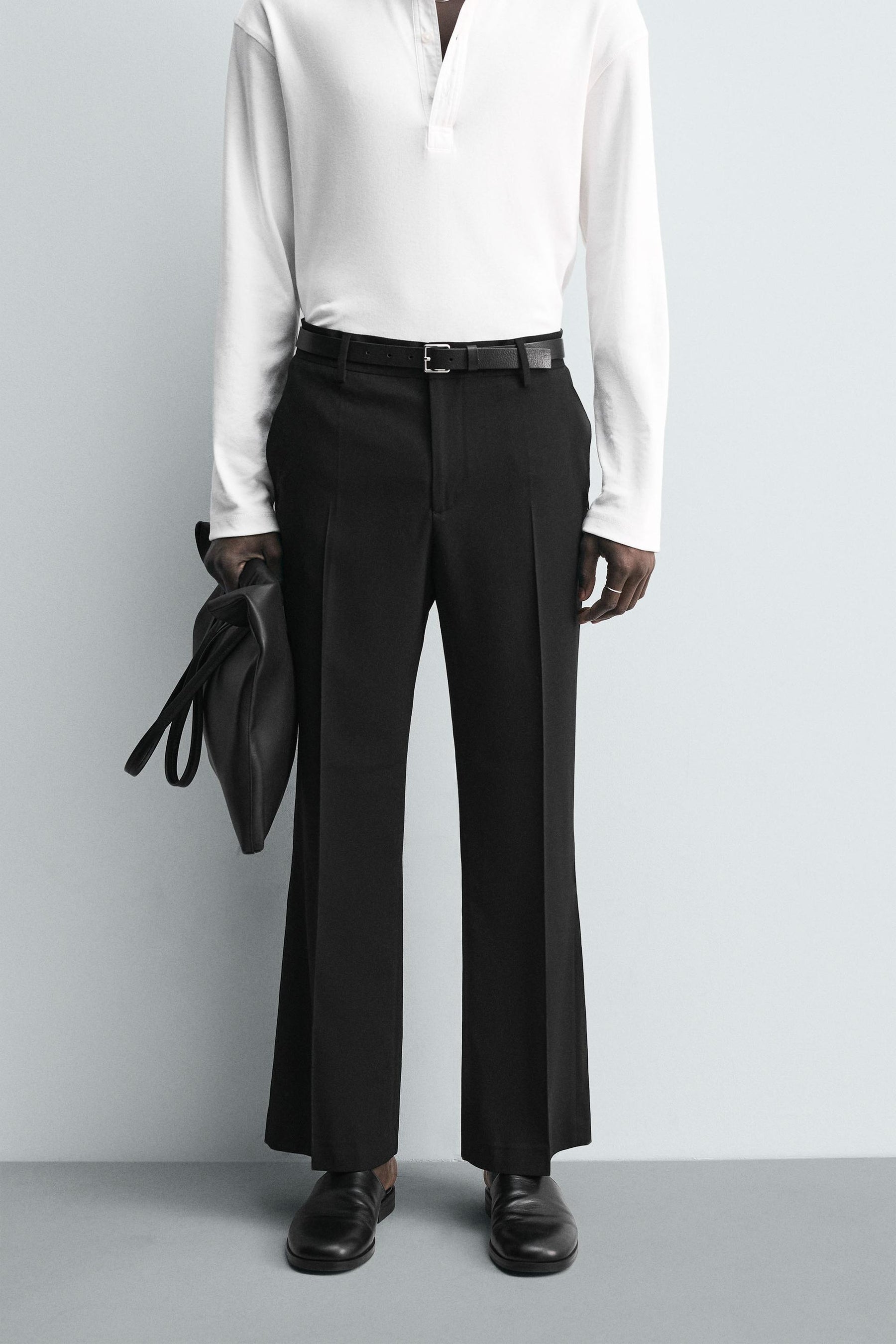 LOOSE-FITTING FLARED TROUSERS - Image 2