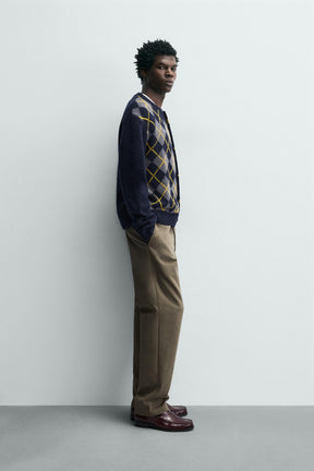 Textured Straight Leg Hose