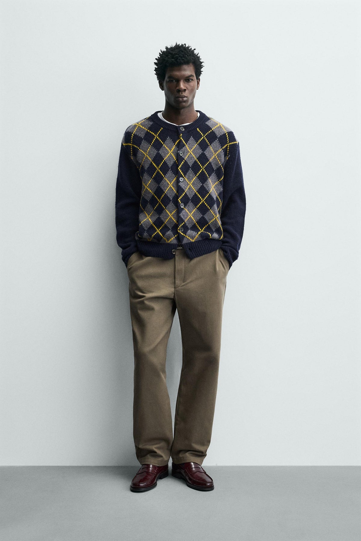 Textured Straight Leg Hose