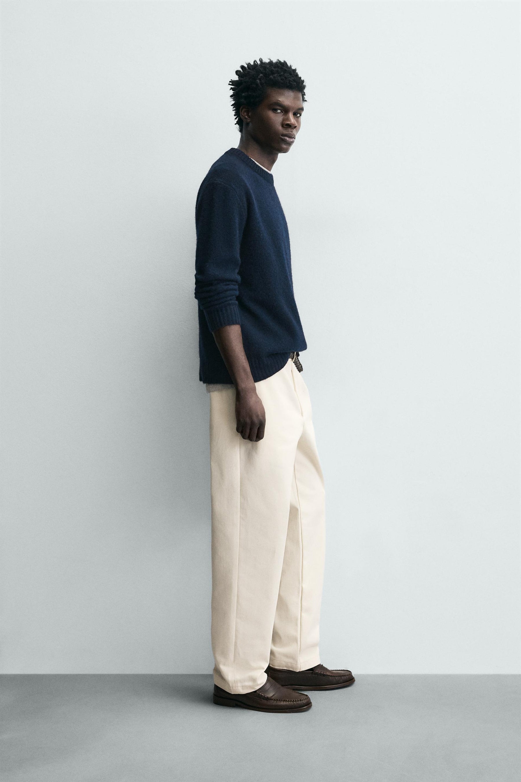 Textured Straight Leg Hose