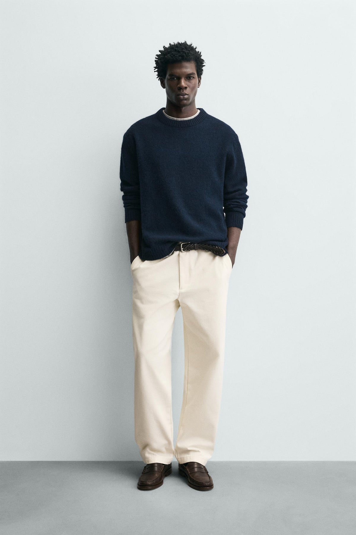 Textured Straight Leg Hose