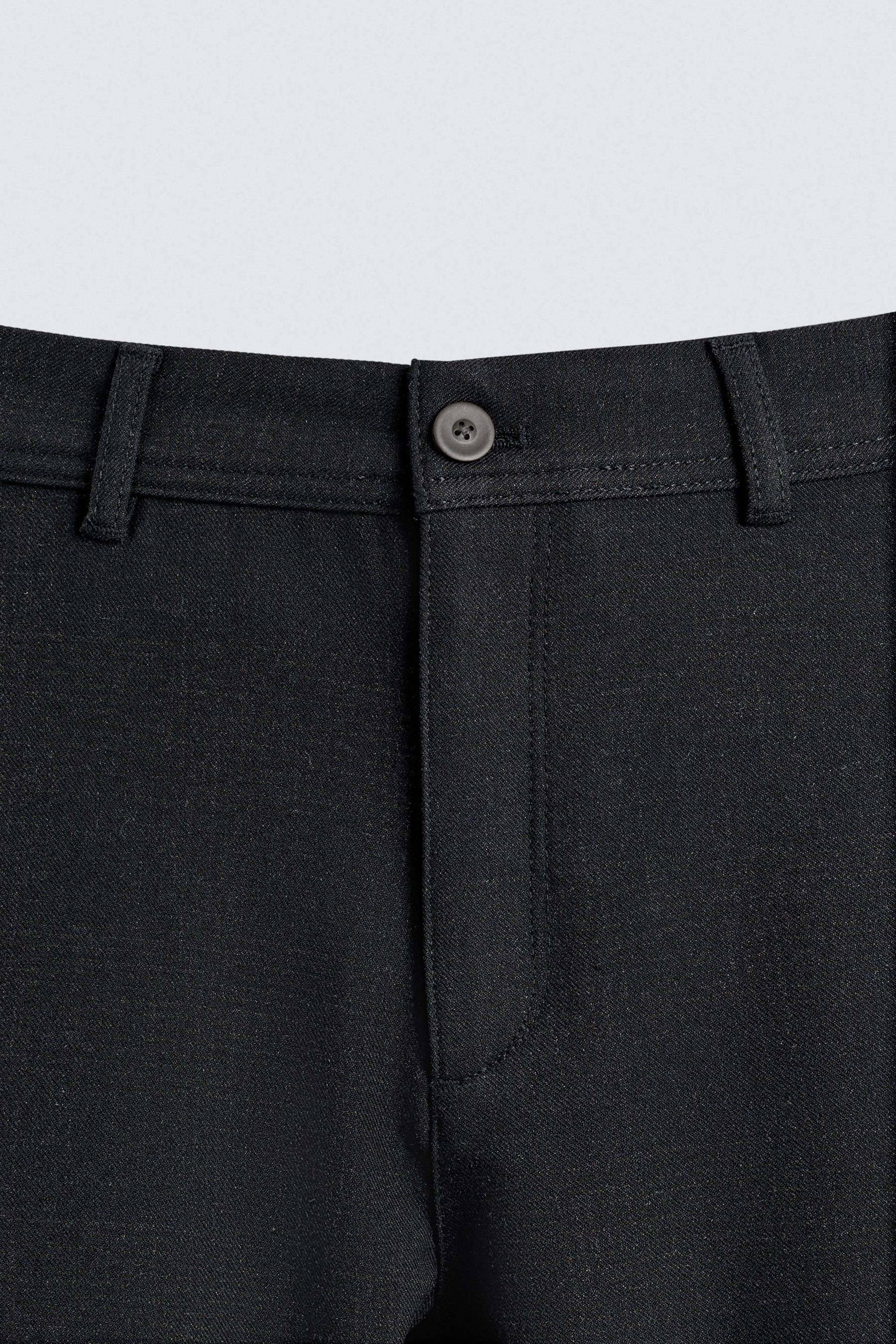 COMFORT TEXTURED CHINO TROUSERS - Image 8