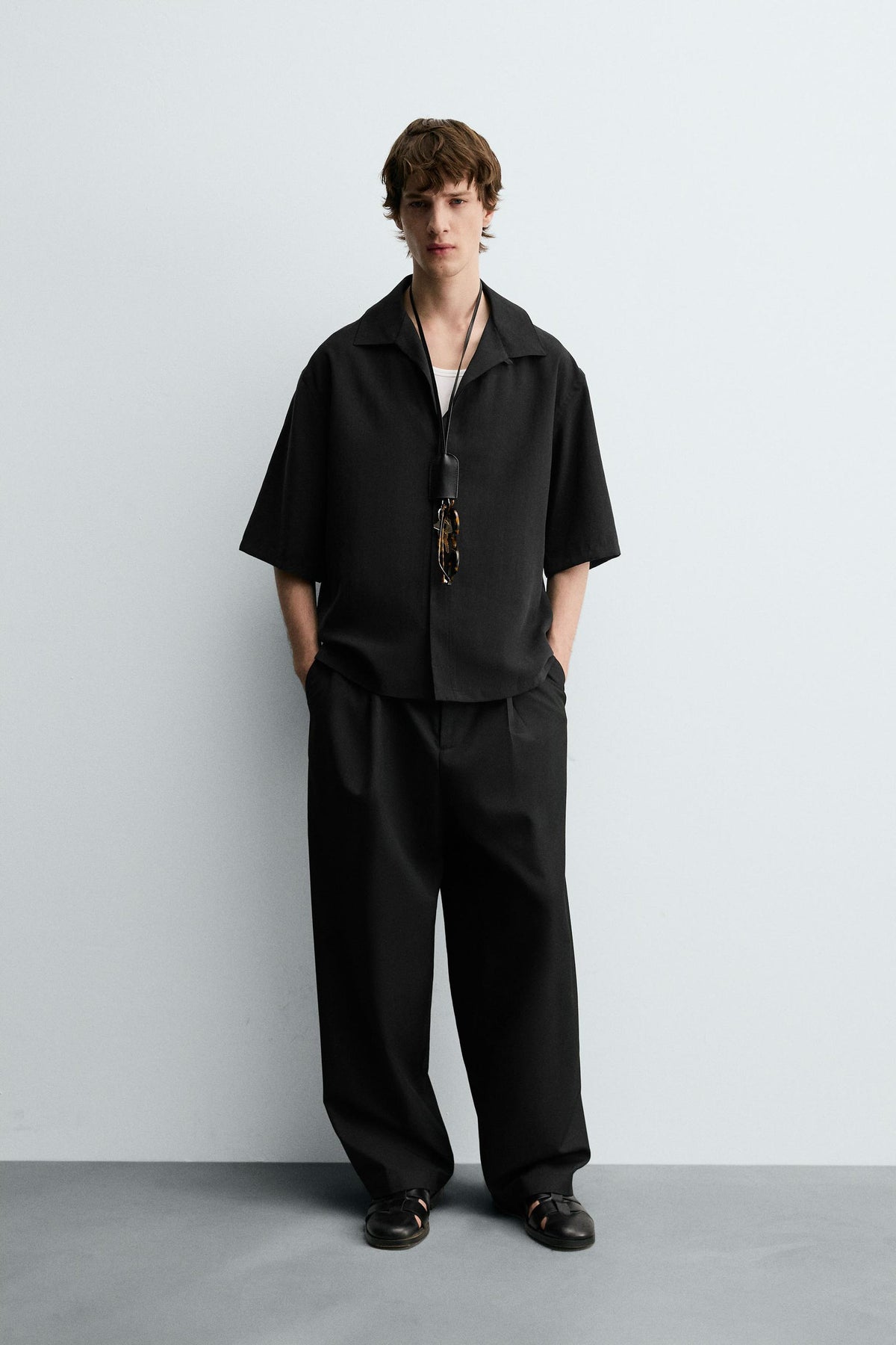 RELAXED FIT FLOWING SHIRT - Image 1