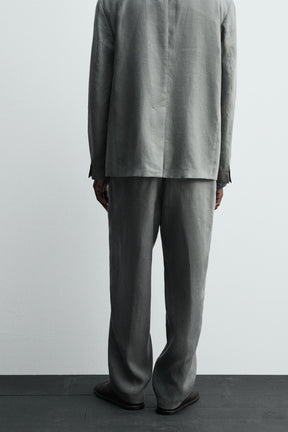 100% LINEN SUIT TROUSERS - Image 3