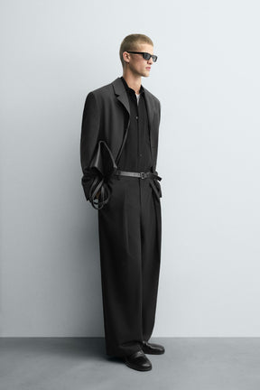 PINSTRIPE PLEATED TROUSERS - Image 4