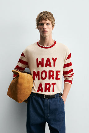 COMBINED STRIPED T-SHIRT - Image 2