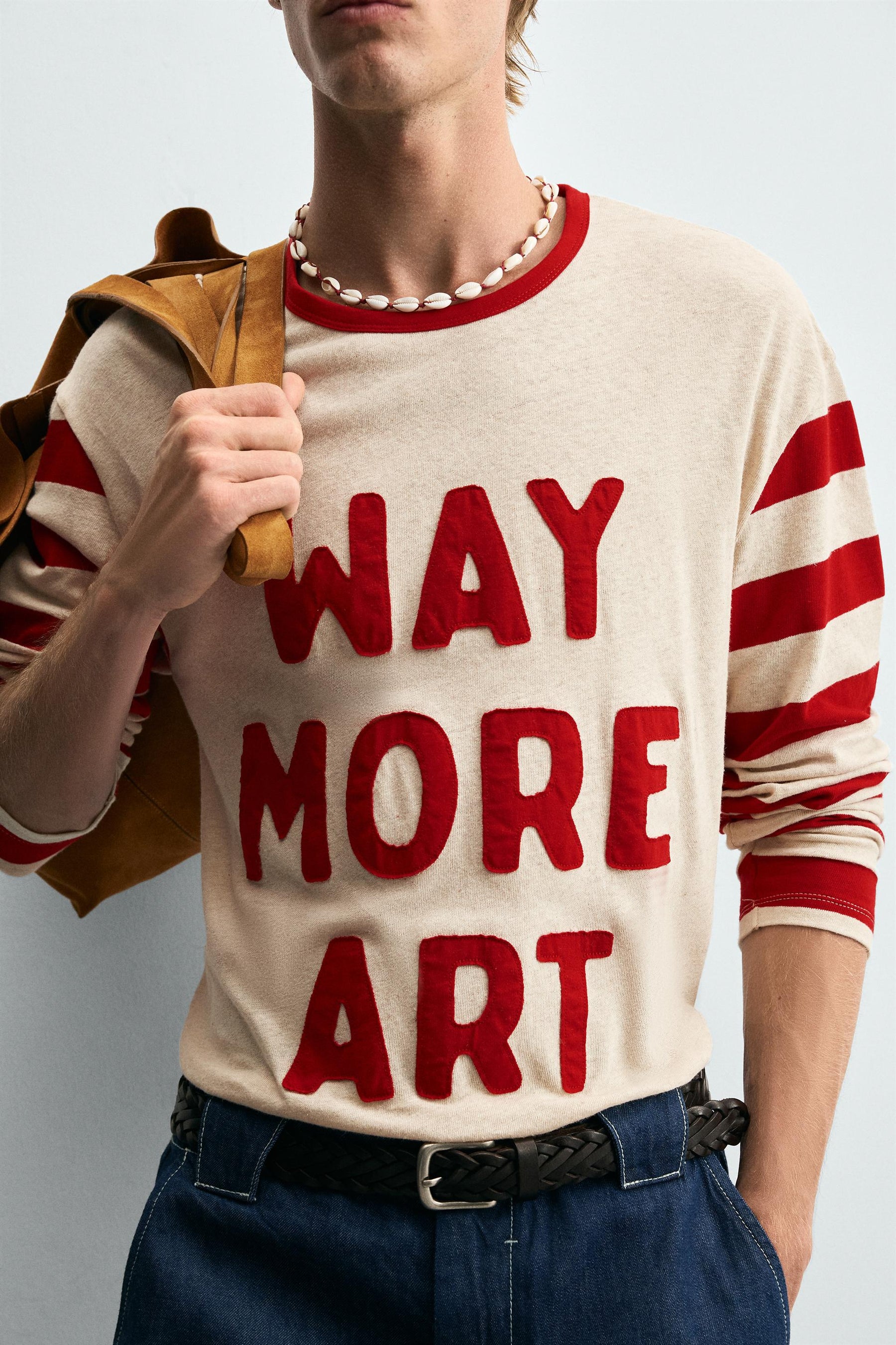 COMBINED STRIPED T-SHIRT - Image 5