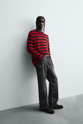 CONTRAST STRIPED T-SHIRT - Image 6