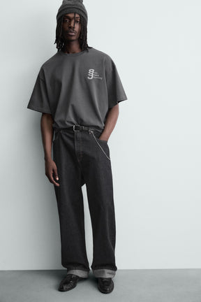 CONTRAST PRINT T-SHIRT - Image 7