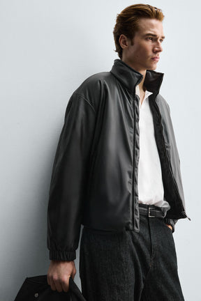 FAUX LEATHER QUILTED JACKET - Image 5