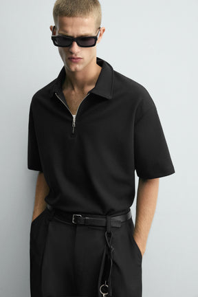 QUARTER ZIP POLO SHIRT - Image 6