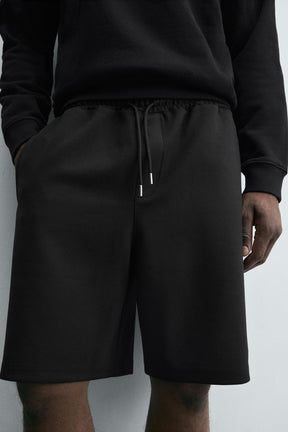 INTERLOCK BERMUDA SHORTS WITH LABEL - Image 5