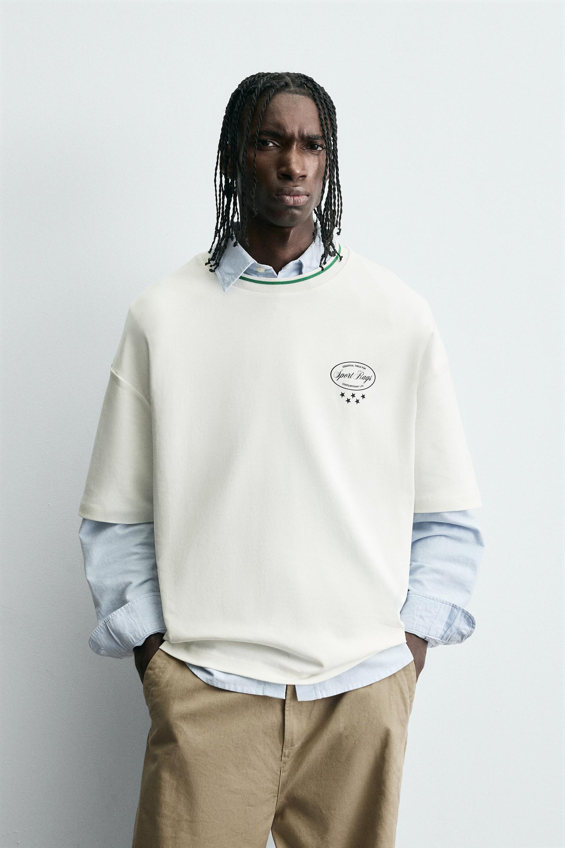 CONTRAST PRINT T-SHIRT - Image 2