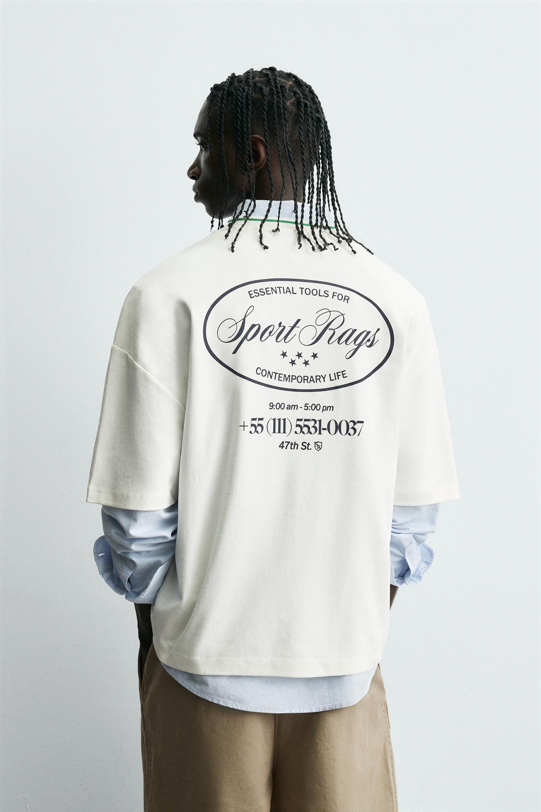 CONTRAST PRINT T-SHIRT - Image 3