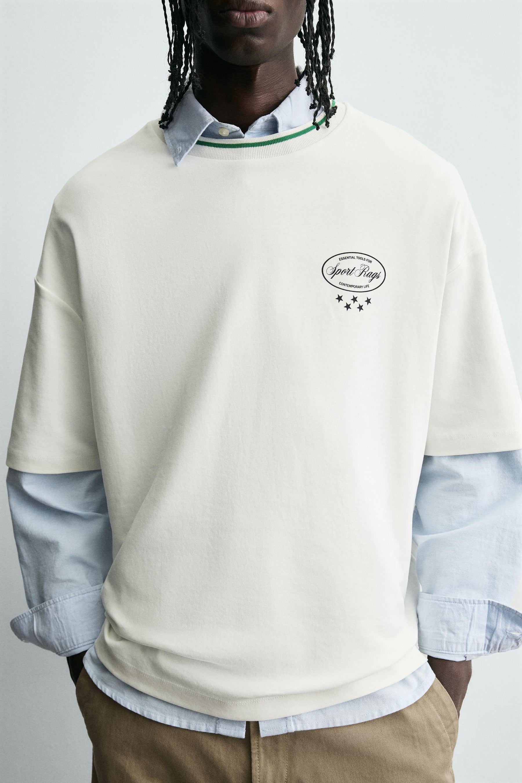 CONTRAST PRINT T-SHIRT - Image 5