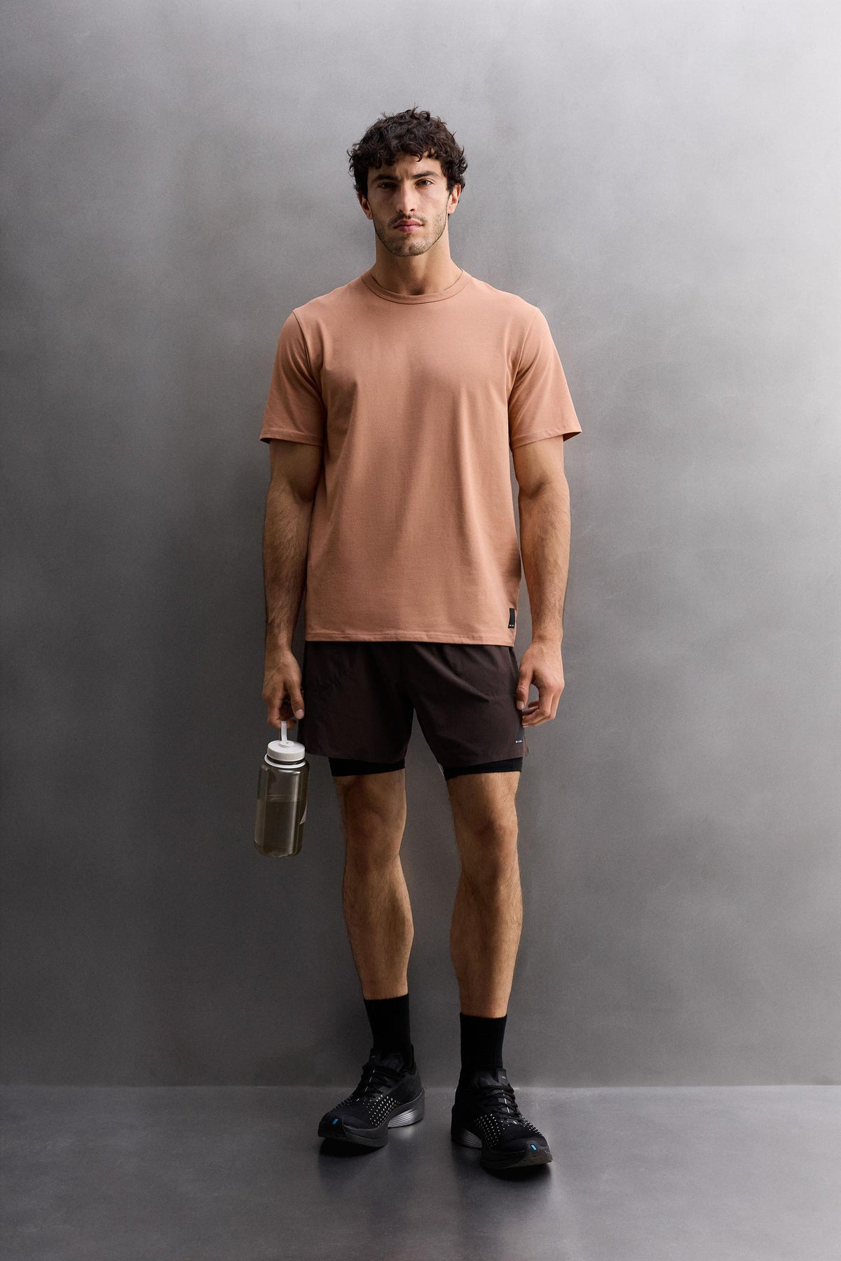 COTTON BLEND TECHNICAL T-SHIRT - Image 1