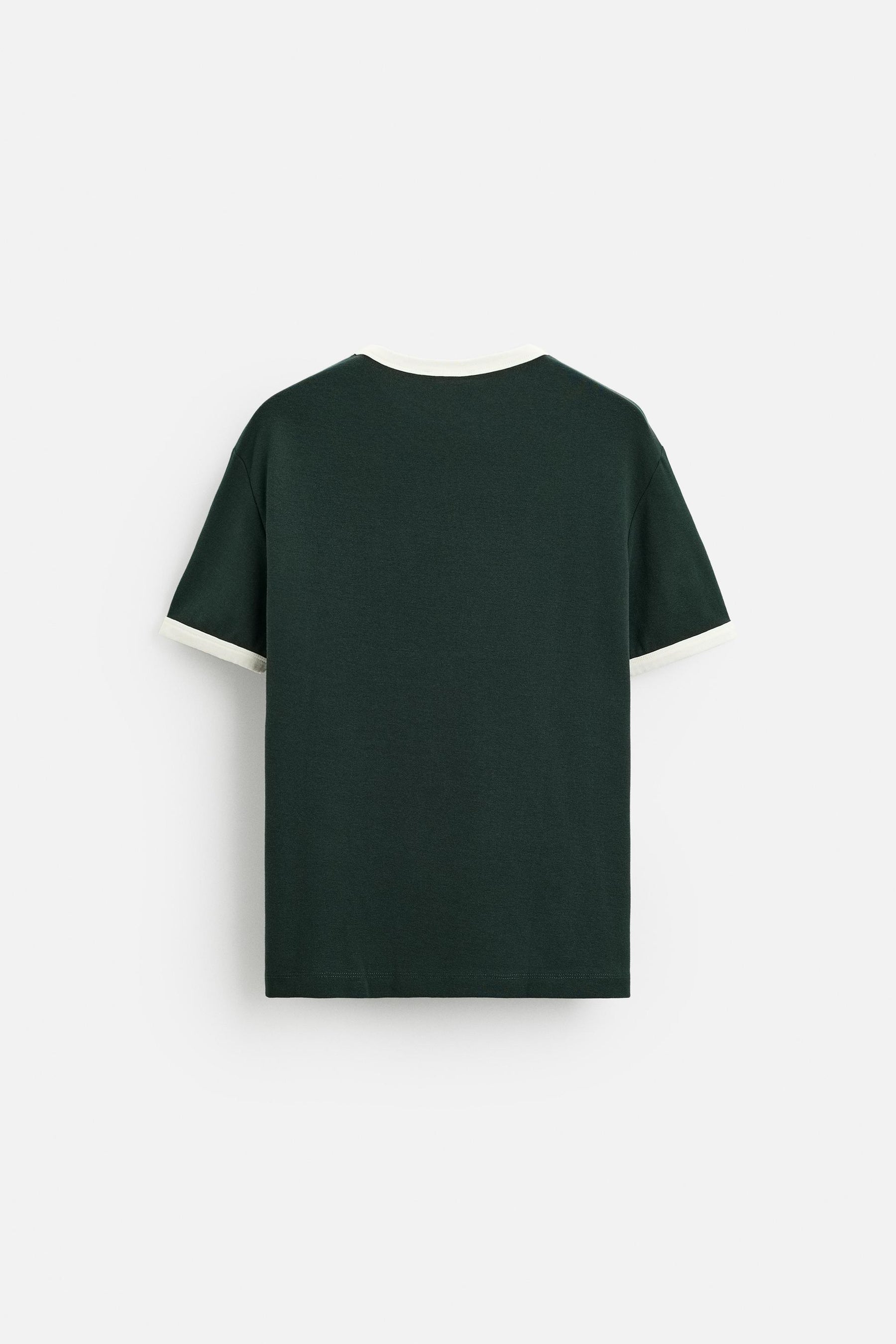 BASIC CONTRAST RIB T-SHIRT - Image 6