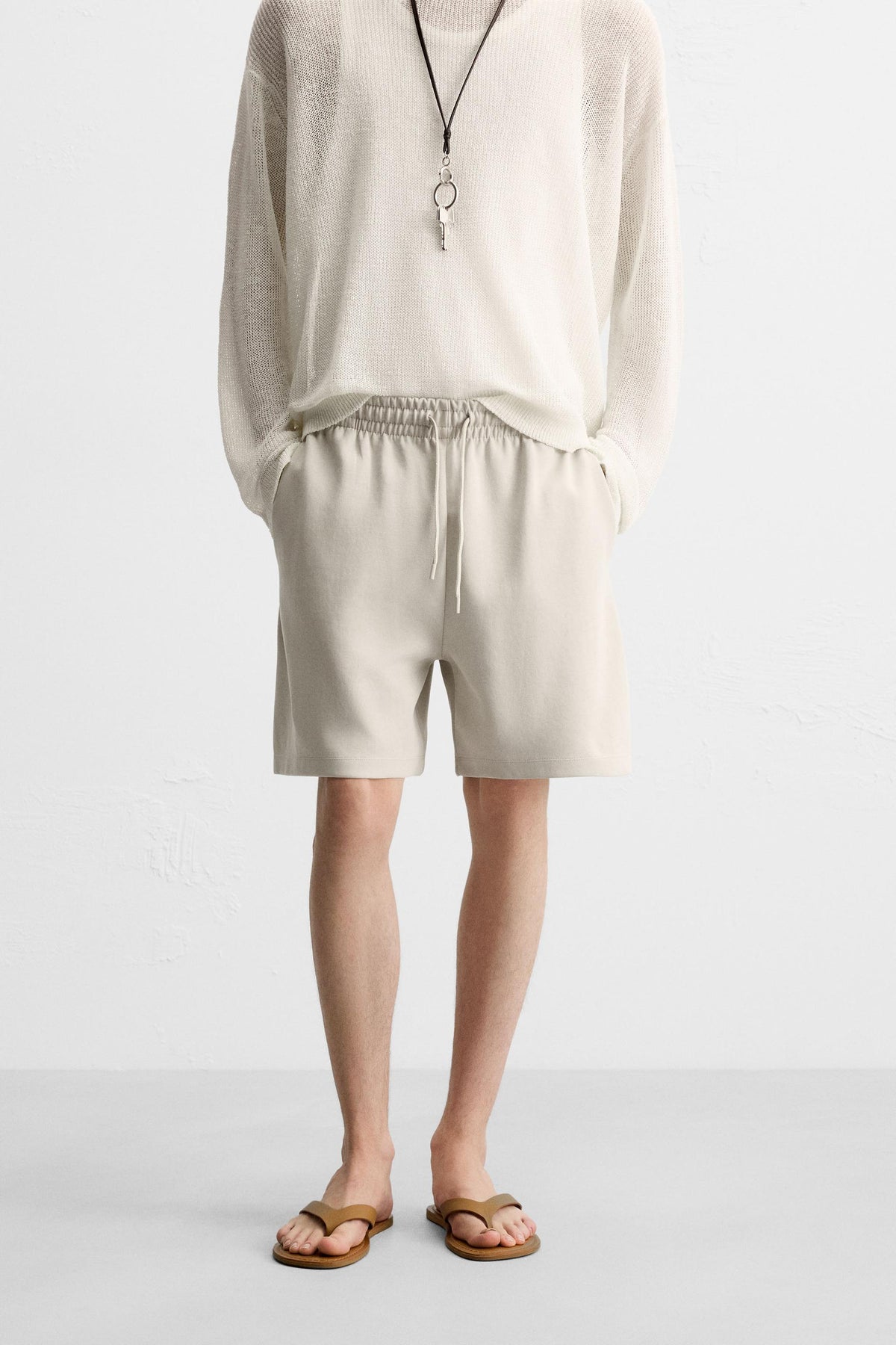 TECHNICAL INTERLOCK BERMUDA SHORTS - Image 2