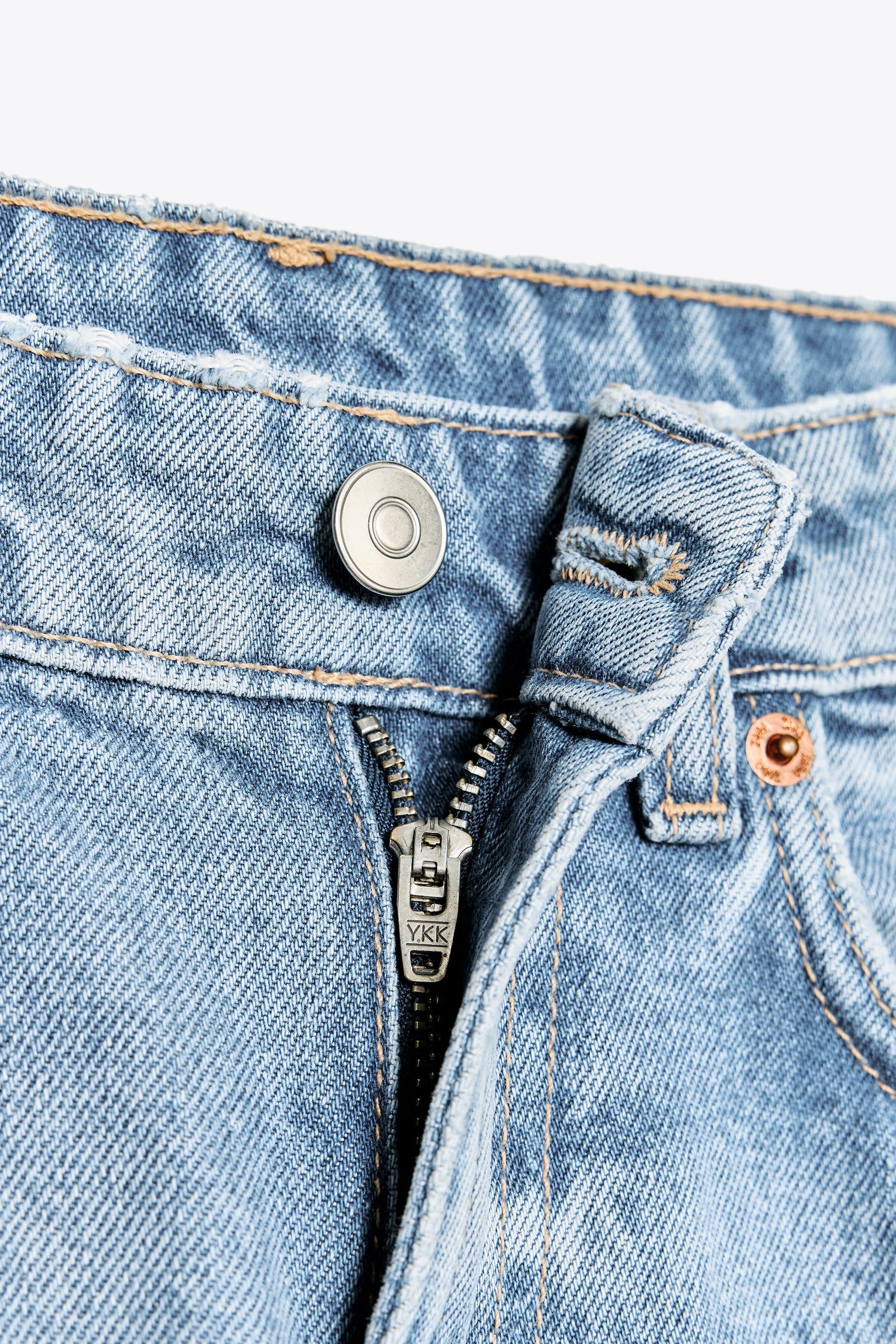 Weit geschnittene High-Waist-Jeans