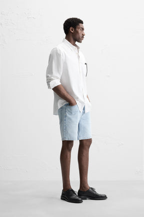 REGULAR FIT DENIM BERMUDA SHORTS - Image 4