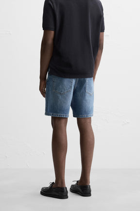 REGULAR FIT DENIM BERMUDA SHORTS - Image 3