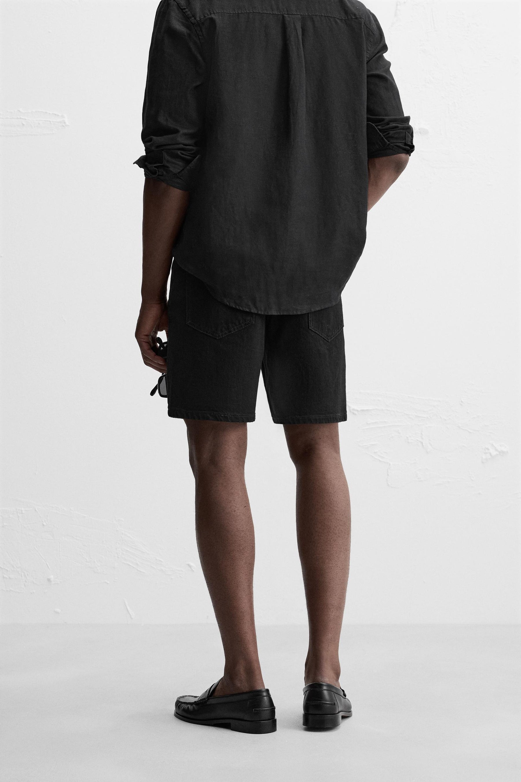 REGULAR FIT DENIM BERMUDA SHORTS - Image 3