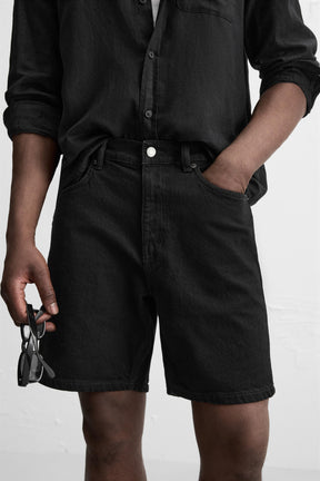 REGULAR FIT DENIM BERMUDA SHORTS - Image 6