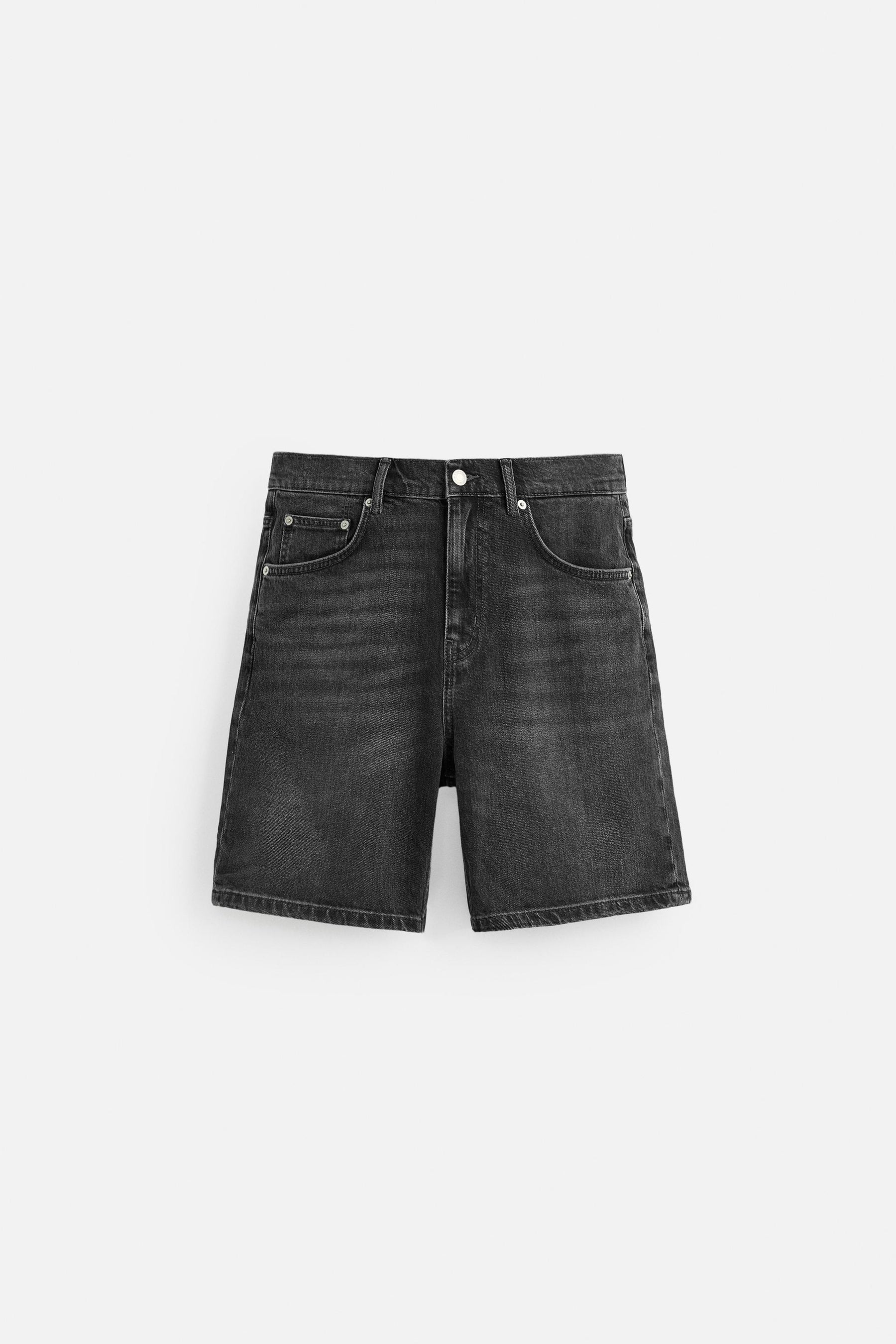 REGULAR FIT DENIM BERMUDA SHORTS - Image 6