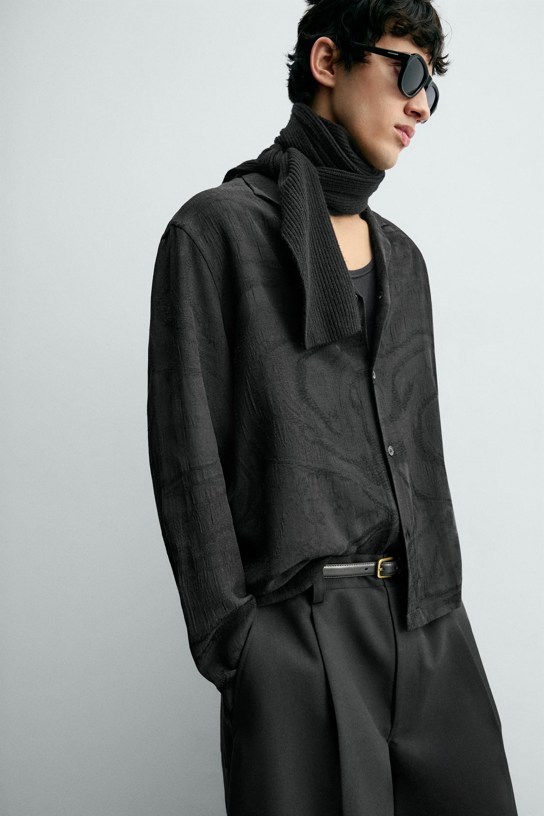 FLOWING JACQUARD SHIRT - Image 5