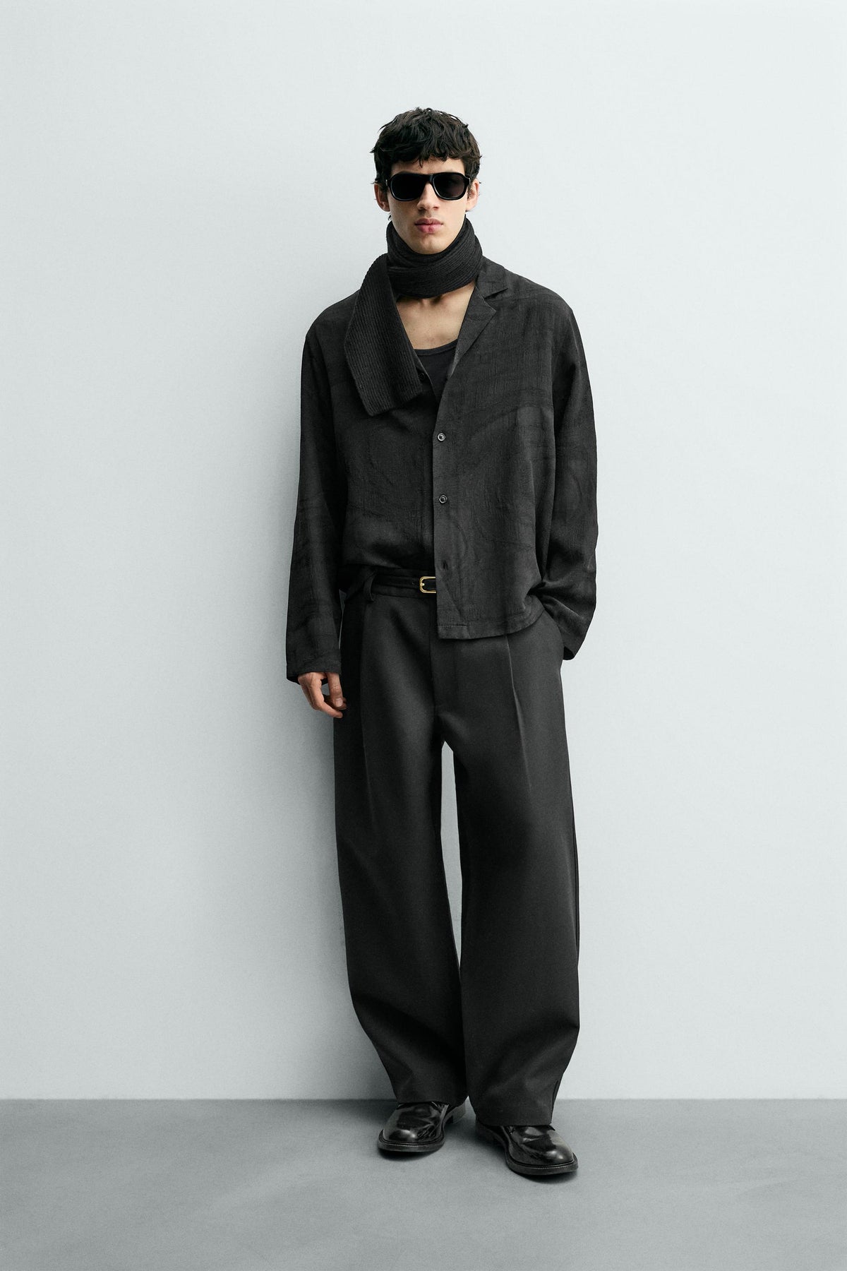 FLOWING JACQUARD SHIRT - Image 1